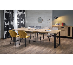 Jídelní stůl CANDIDO, Dub Wotan/Černá