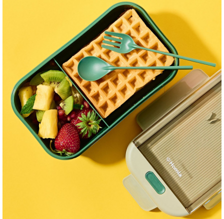 Lunchbox BOXIE s příborem zelený 0.54 896090