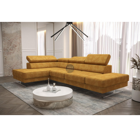 Rohová sedací souprava EMPORIO MINI 300x180 - žlutá , levá Rohová sedací souprava EMPORIO MINI 300x180 - žlutá , levá