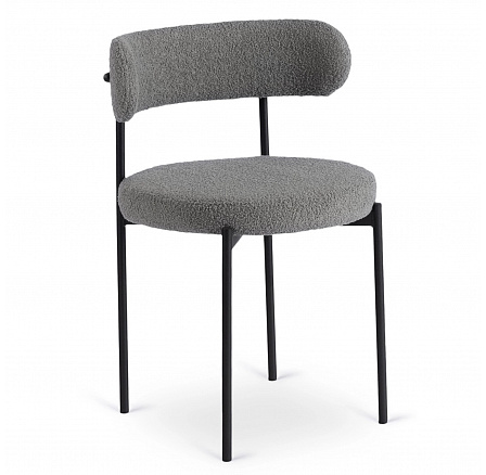 Židle TULSA Šedé Boucle