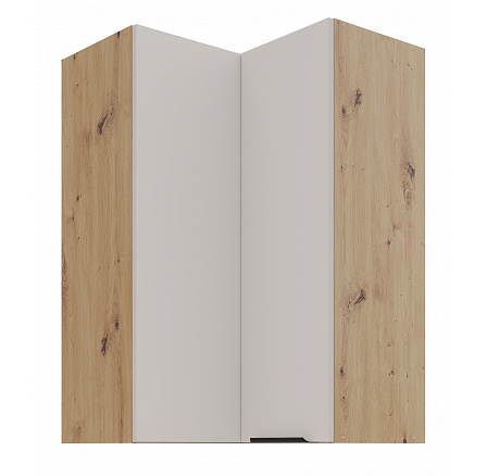 Horní rohová skříňka SOLEA - 60x60 GN-90 2F (90°), Dub Artisan/Kašmír