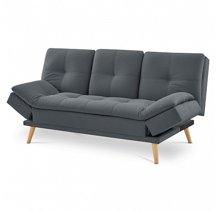 Trojmístná pohovka, šedá, látka, ASB-4720 GREY2