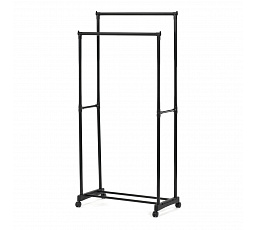 Stojan na šaty, kov, černá, GD-164 BK
