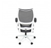 Kancelářská židle, houpací mechanismus, šedá síťovina, KA-C807 GREY