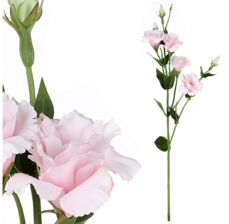 Eustoma - umělá řezaná květina, růžová