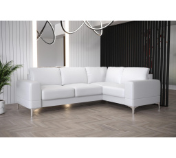 Rohová sedací souprava ARIA II 250x185 - bílá eko kůže , pravá