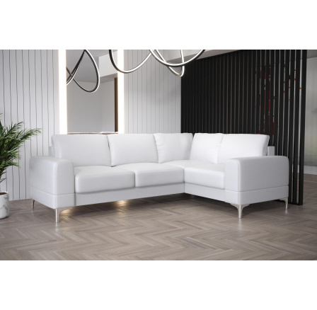Rohová sedací souprava ARIA II 250x185 - bílá eko kůže , pravá Rohová sedací souprava ARIA II 250x185 - bílá eko kůže , pravá