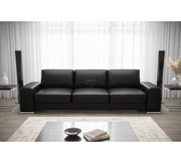 Sofa ZARA DL 270 cm přírodní kůže - černá kůže