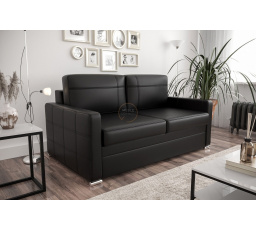 Sofa s funkcí spaní AVANTI III 167cm - přírodní kůže - černá kůže