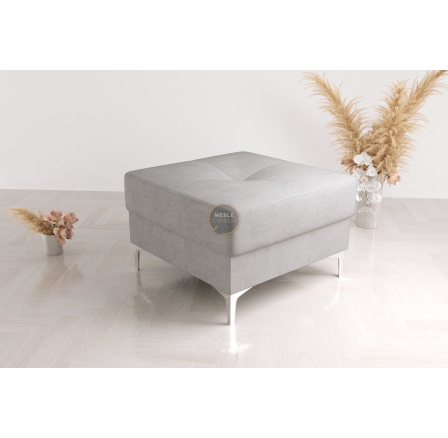 Taburet s kontejnerem 70 x 70 cm - šedá Taburet s kontejnerem 70 x 70 cm - šedá