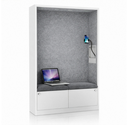 Sally 1150mm korpus Bílý - sedák Šedý