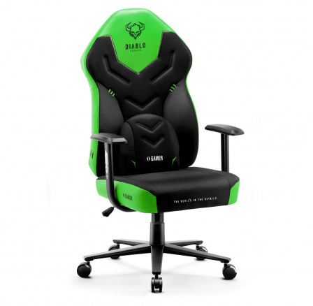 Herní křeslo Diablo X-Gamer 2.0 Normální velikost, zelený smaragd Herní křeslo Diablo X-Gamer 2.0 Normální velikost, zelený smaragd