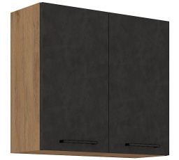 Horní skřínka VEGAS - 80 G-72 2F, Dub Lancelot / Matera