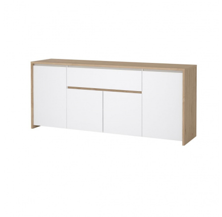 Komoda Nerea 316, jackson hickory/bílý lesk