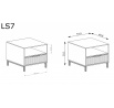 Noční stolek LINKASTYLE LS7 