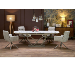 BENJAMIN rozkládací stůl, béžový / kašmírový (3p=1ks)