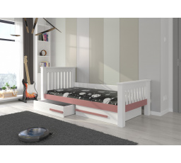Postel CARMEL 180x80 Bílá+Růžová