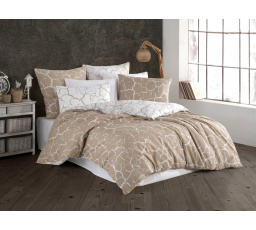 Povlečení bavlna 140x200, 70x90cm Misty beige