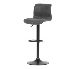 Barová židle, šedá, ekokůže,AUB-806 GREY3