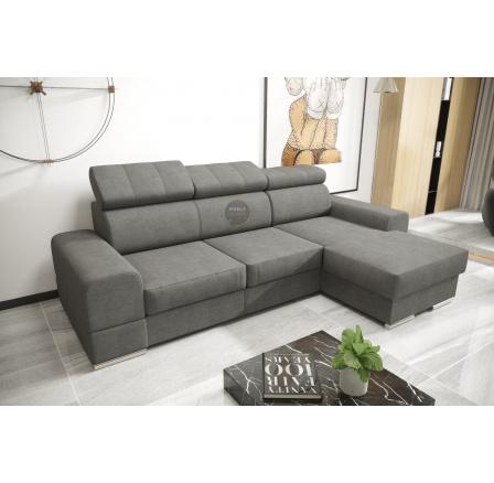 Rohová sedací souprava ROYAL MINI 260×160 - šedá , pravá