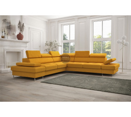 Rohová sedací souprava GALAXY MAX 280×280 - žlutá , pravá