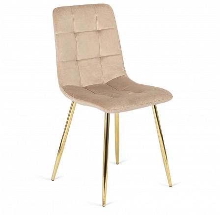Židle YORK Krémová Sametová