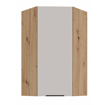 Horní rohová skříňka SOLEA - 60x60 GN-108 1F (45°), Dub Artisan/Kašmír