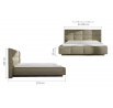 Postel  ASTI 160x200 cm, Matt Velvet 06