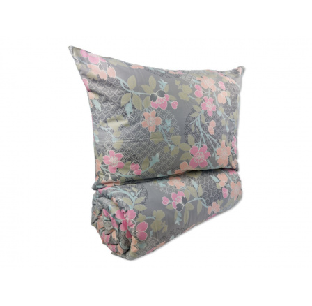 Povlečení krep 140x200, 70x90cm Sarah pink hotelový uzávěr