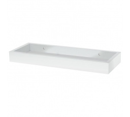 Polička, mdf, bílá, P-010 WT