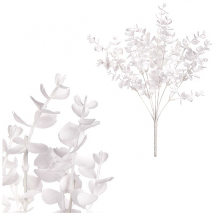 Buxus - umělý trs, barva bílá