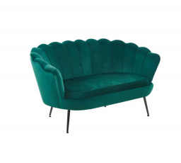 Sofa sametová zelená /nohy černé/ SF1-FXJG