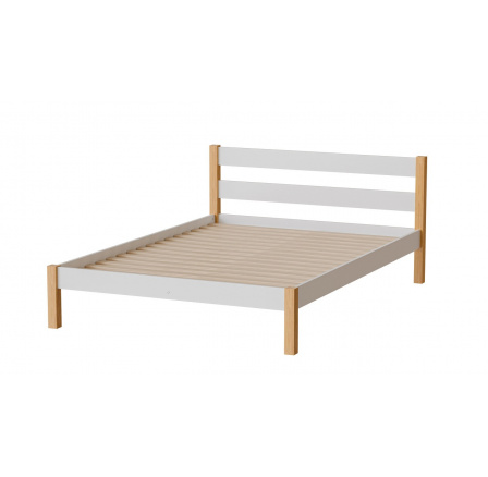 Postel "INKA" - Barva korpusu: bílá/přírodní dub