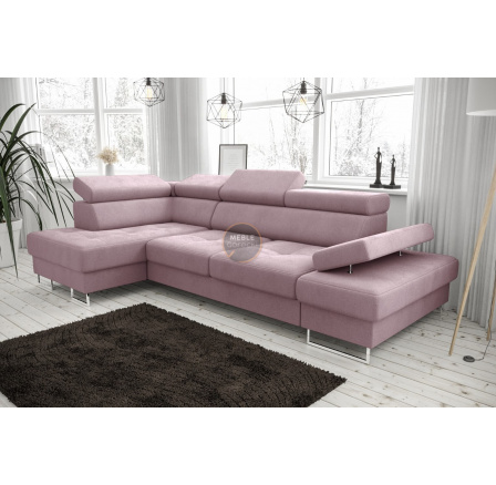 Rohová sedací souprava GALAXY MINI 170x280 - fialová , levá Rohová sedací souprava GALAXY MINI 170x280 - fialová , levá