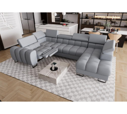 Rohová sedací souprava ASPEN MAX II , relax 198x350x170 cm přírodní kůže - levá, přírodní kůže - volitelná barva