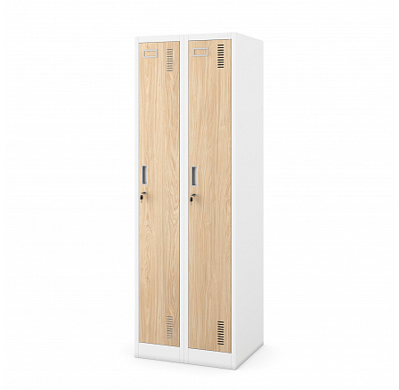 Pracovní skříňka dvoukomorová bílá / dub sonoma: Eco Design KACPERT II, 600 x 1800 x 500 mm Pracovní skříňka dvoukomorová bílá / dub sonoma: Eco Design KACPERT II, 600 x 1800 x 500 mm