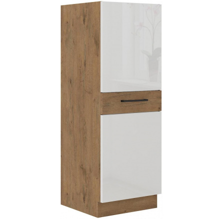 Kuchyňská potravinová skříň Vega 50 DK 145 1F dub lancelot/bílý lesk