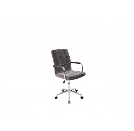židle kancelářská Q22 šedá velvet