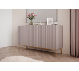 NICOLE KOMODA 150 3D - anticrosa mdf / zlatý rám