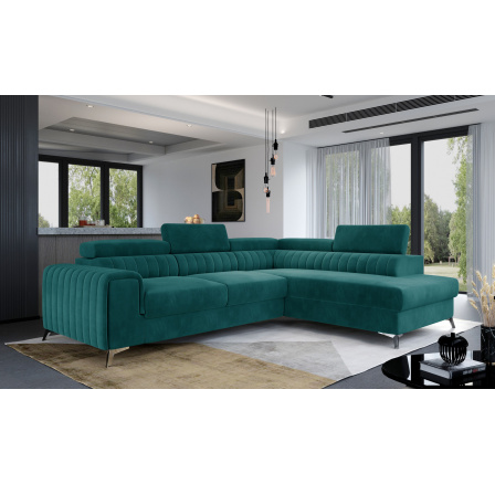 Rohová sedací souprava Laurence, Mat Velvet 75 125x210 Pravá 1