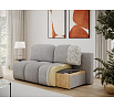 Nuwia sofa with sleeping function and storage box, light brown velvet upholstery Modullo 20 145x200 1