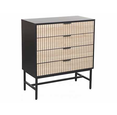 Komoda MAGO K2, Dub/ Černý MAT