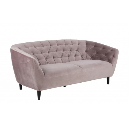 Trojmístná pohovka Ria Velvet dusty rose