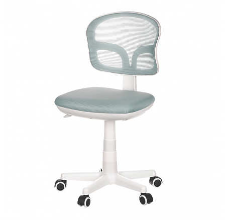 Dětská židle, výškově nastavitelná, modrá síťovina, KA-C801 BLUE