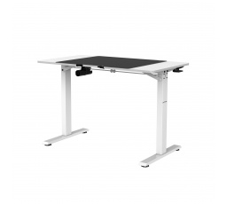 Stůl s elektrickým nastavením výšky EGON, 1100 x 720 x 600 mm, bílý