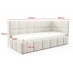 Postel TUNIS 200 x 90, vysoký bok, Kronos 27, Pravá