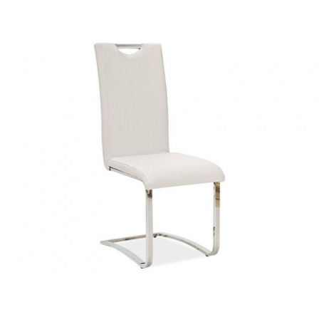 Jídelní židle H-790 bílá, chrom