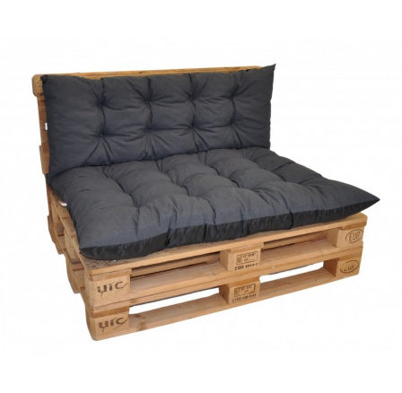 Polstry na paletový nábytek sada Basic - látka tmavě šedý melír Polstry na paletový nábytek sada Basic - látka tmavě šedý melír