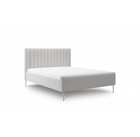 Čalouněná postel do ložnice Nicole - 180x200, Leo 03/zlaté nohy