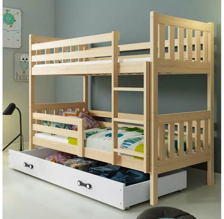 CARINO PIĘTROWE RAMA SOSNA SZUFLADA BIAŁY 80 X 160 KPL CARINO PIĘTROWE RAMA SOSNA SZUFLADA BIAŁY 80 X 160 KPL